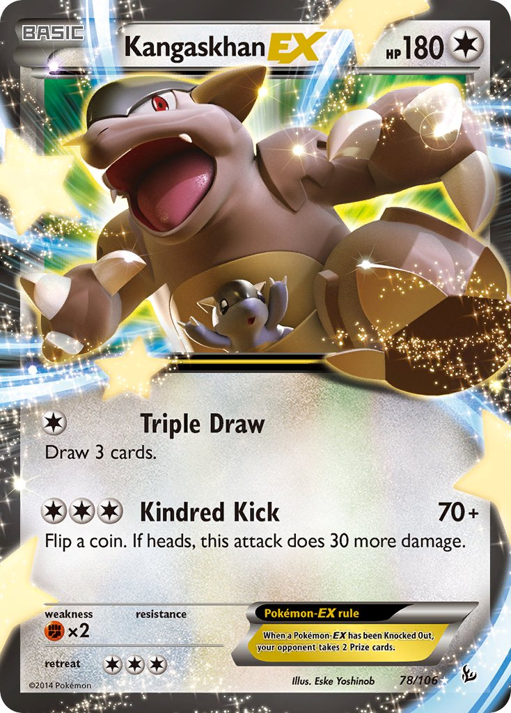 Kangaskhan EX Pokémon card