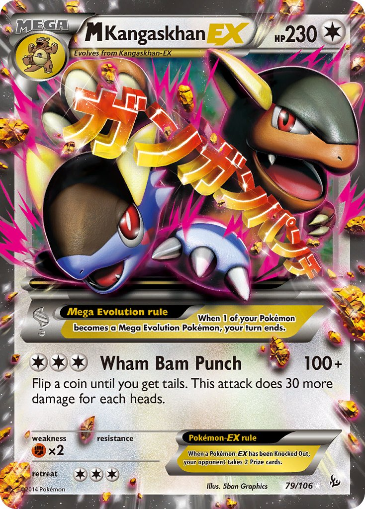 Mega Kangaskhan EX Pokémon card