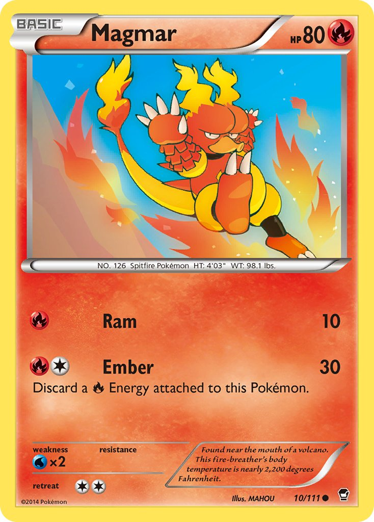 Magmar Pokémon card