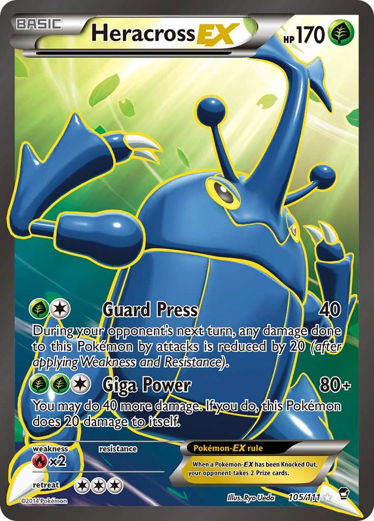 Heracross EX Pokémon card
