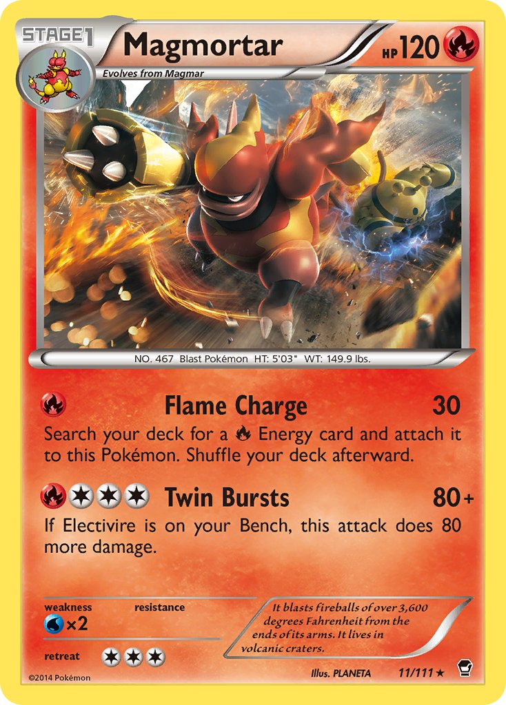 Magmortar Pokémon card