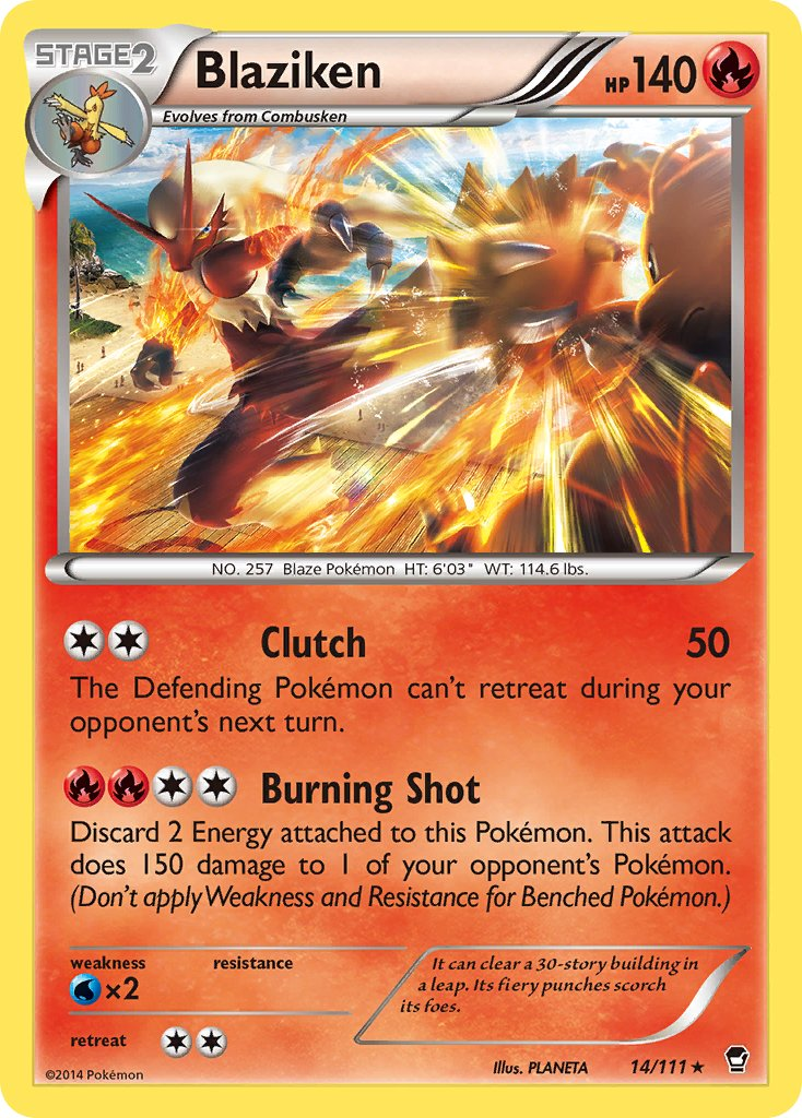 Blaziken Pokémon card