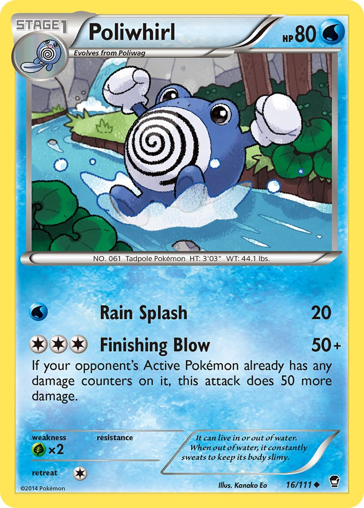 Poliwhirl Pokémon card