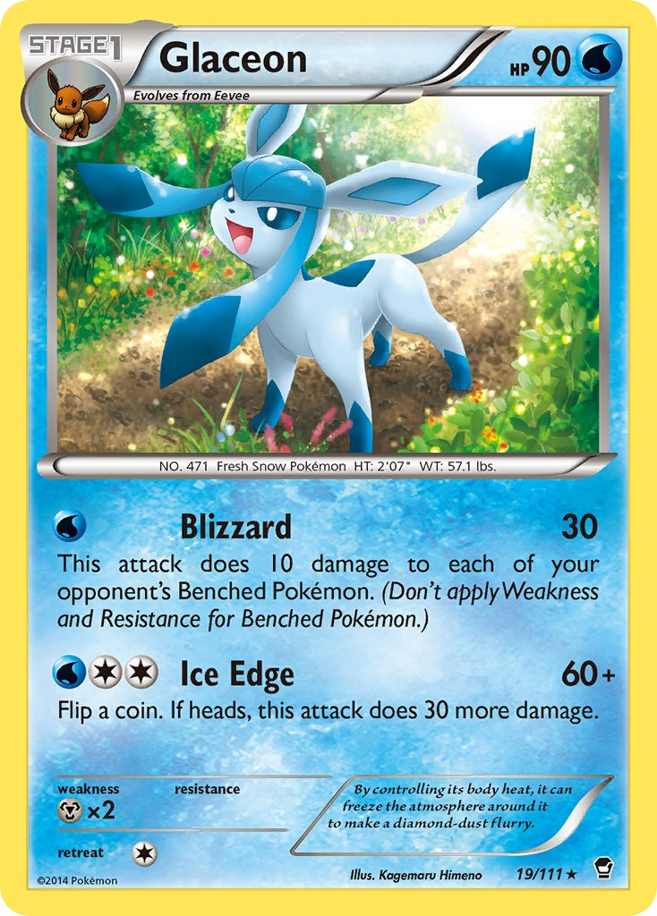 Glaceon Pokémon card