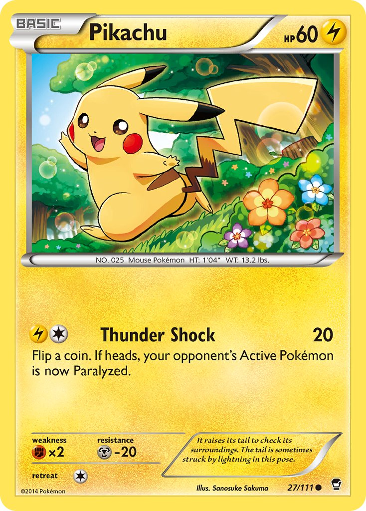 Pikachu Pokémon card