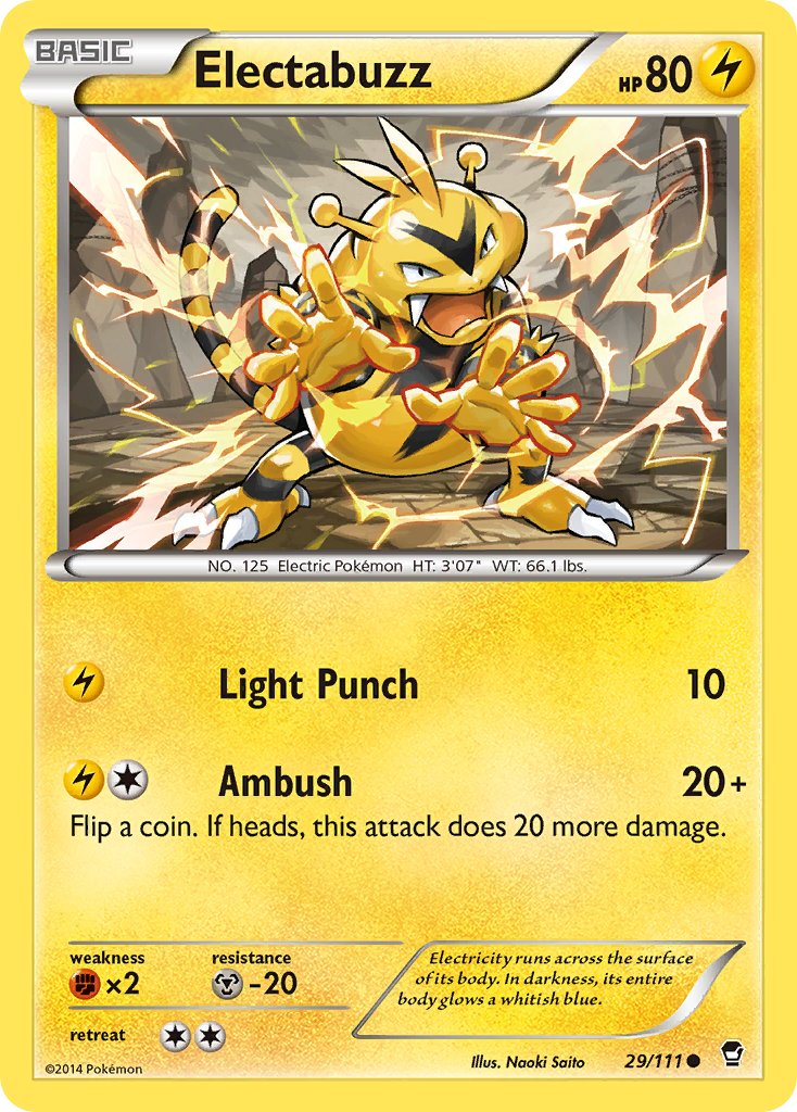 Electabuzz Pokémon card