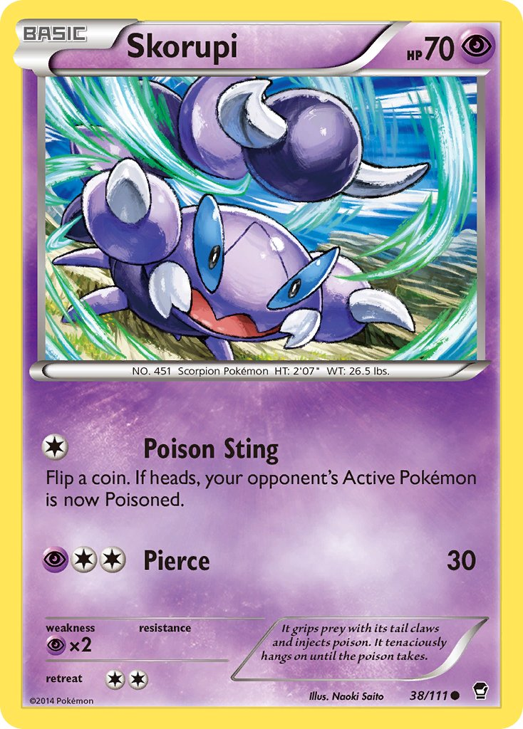 Skorupi Pokémon card