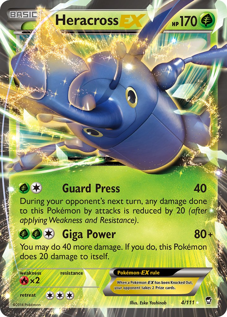 Heracross EX Pokémon card