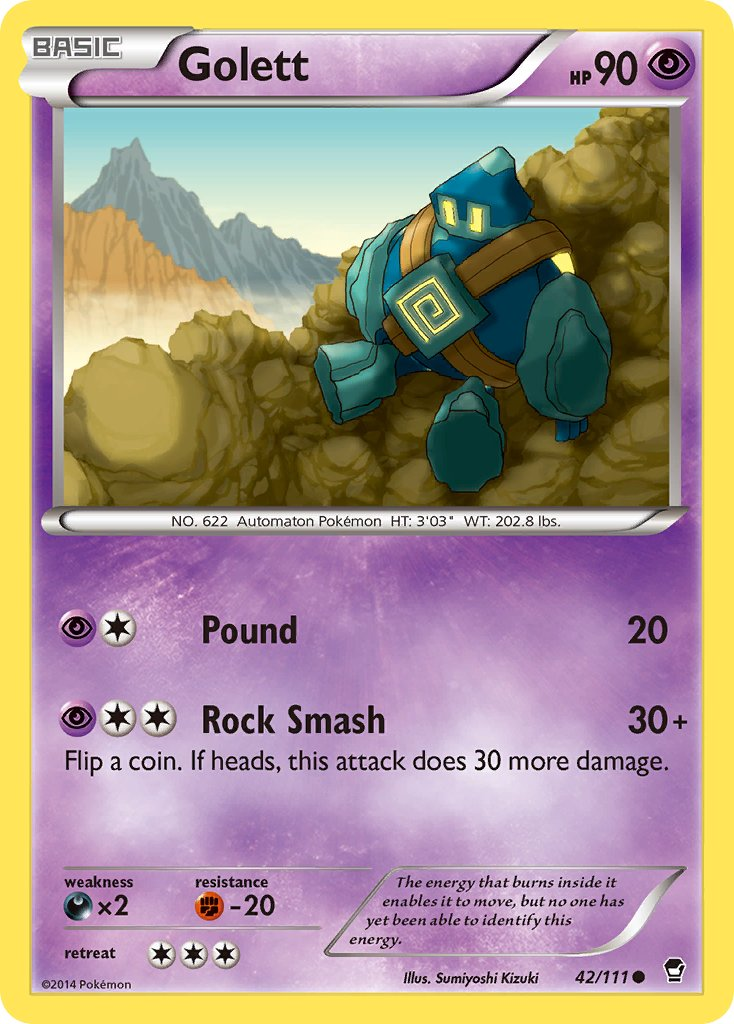 Golett Pokémon card