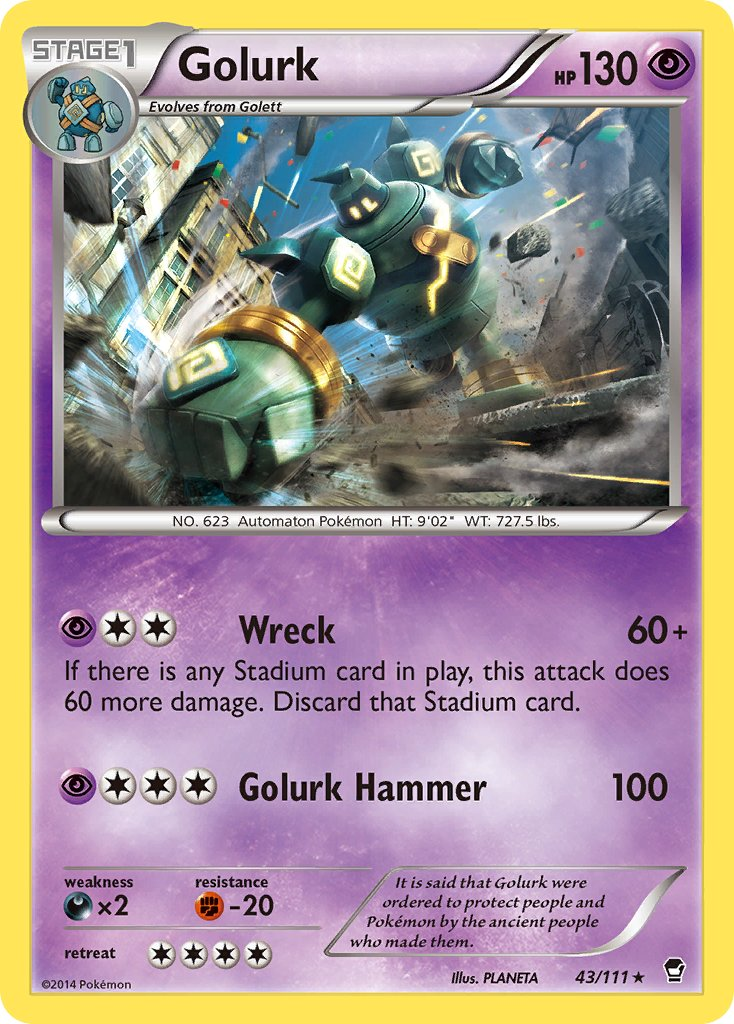 Golurk Pokémon card