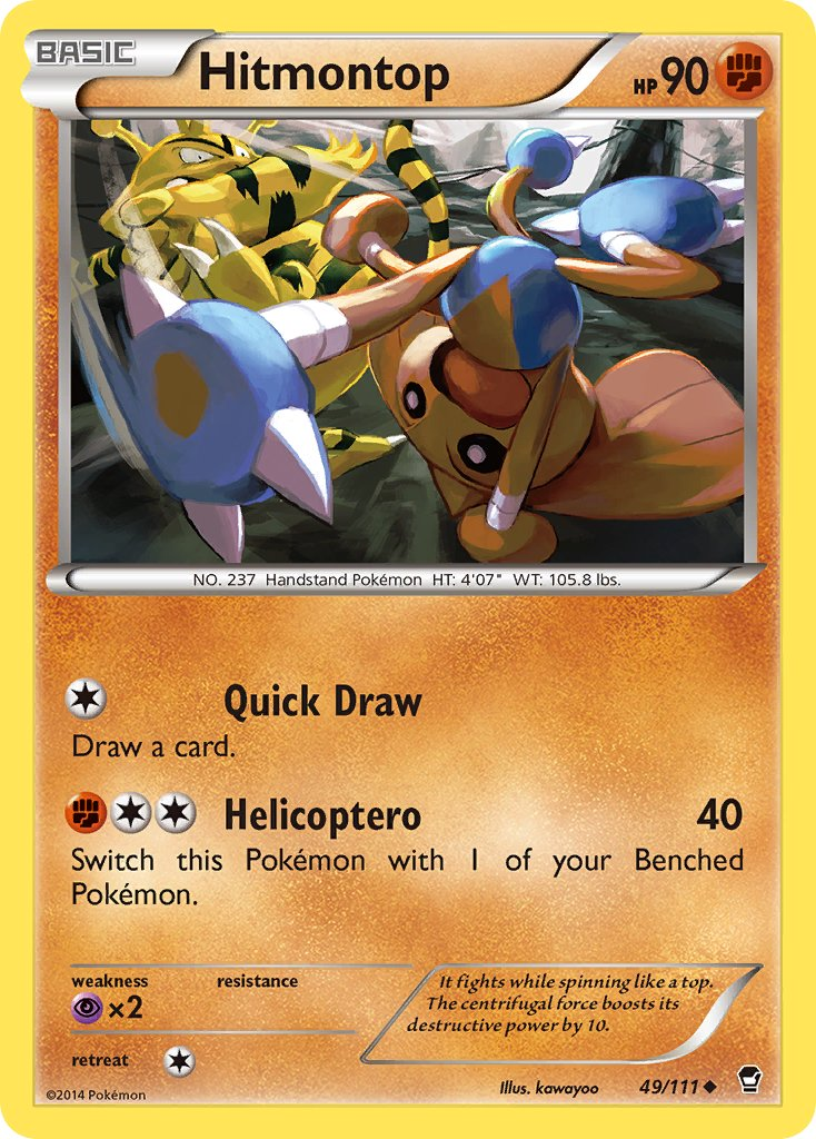 Hitmontop Pokémon card