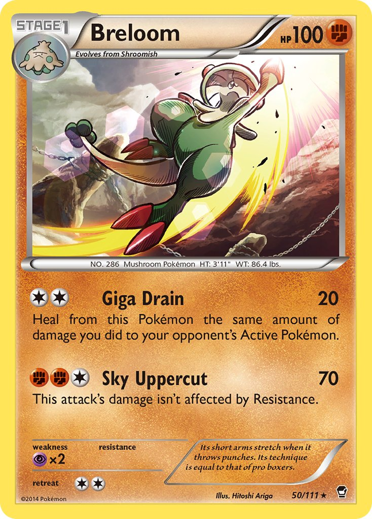 Breloom Pokémon card