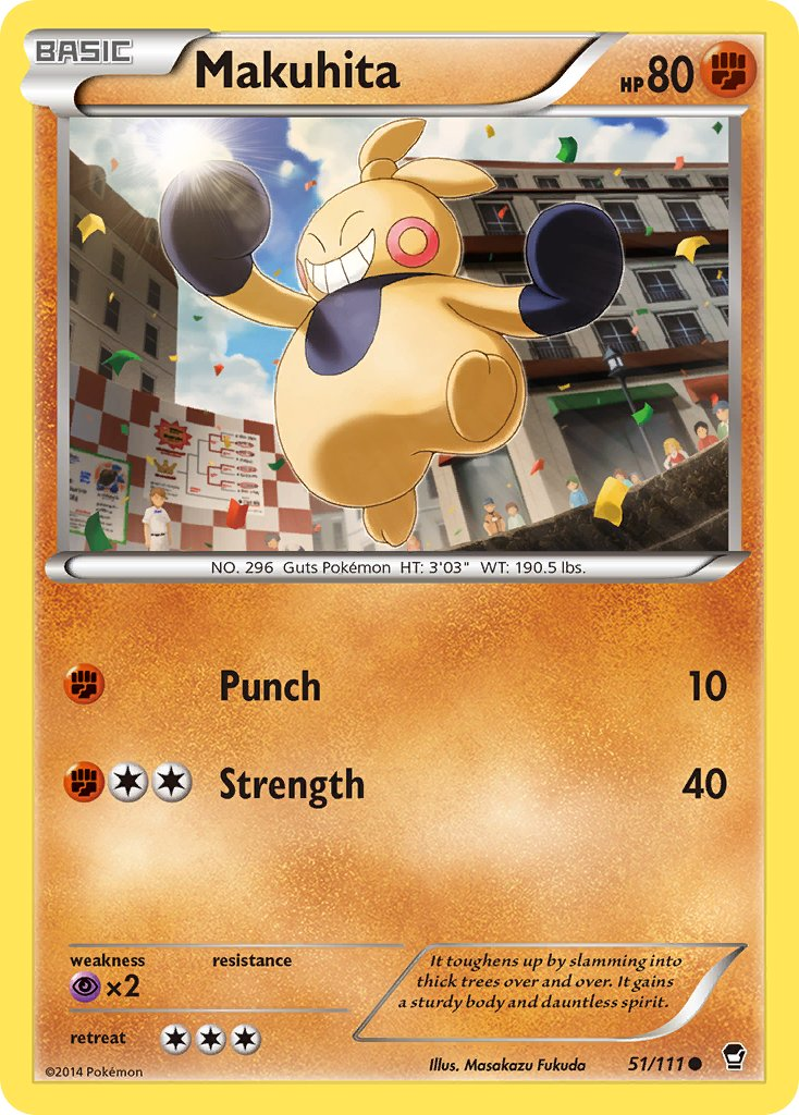 Makuhita Pokémon card