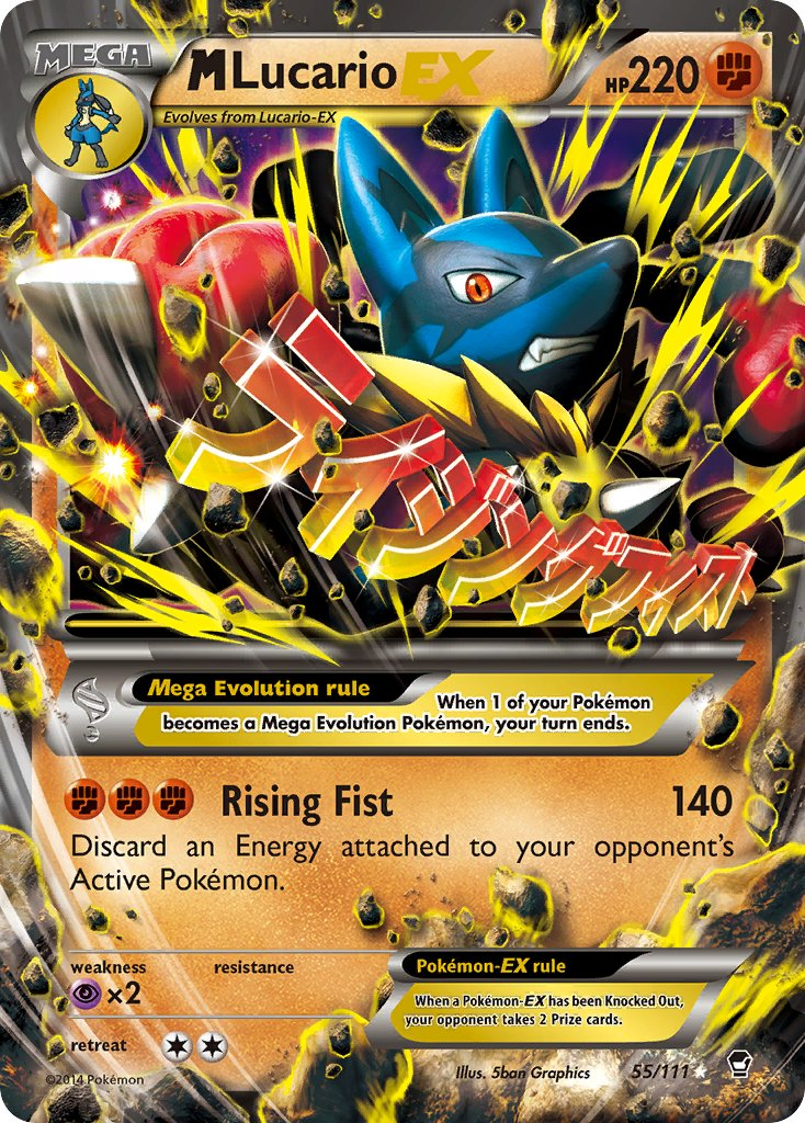 Mega Lucario EX Pokémon card