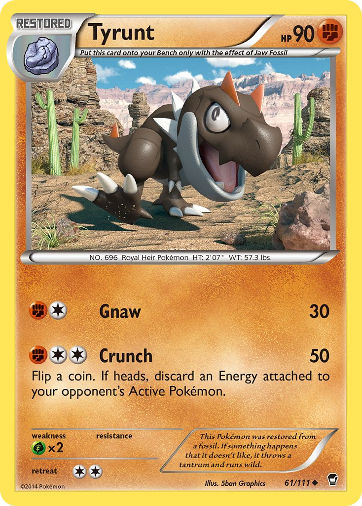 Tyrunt Pokémon card