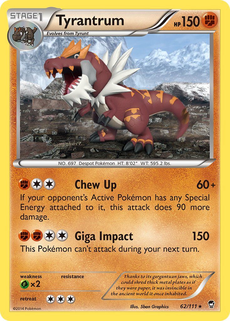 Tyrantrum Pokémon card