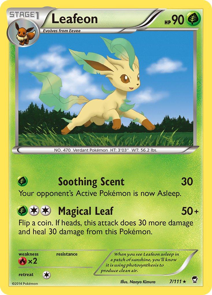 Leafeon Pokémon card