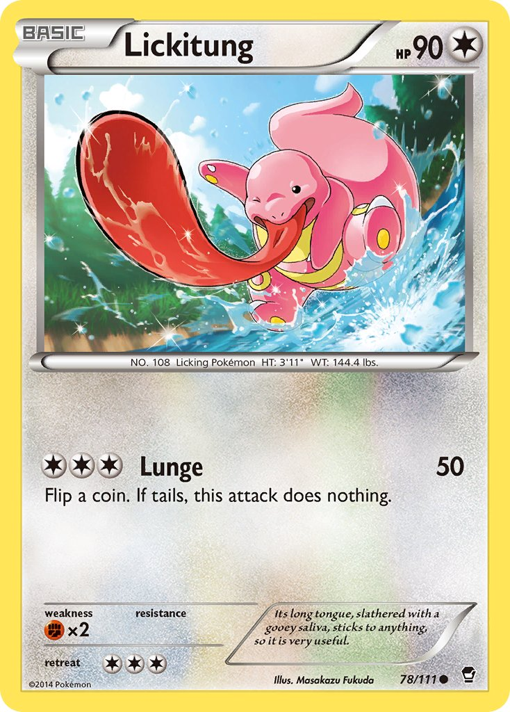 Lickitung Pokémon card