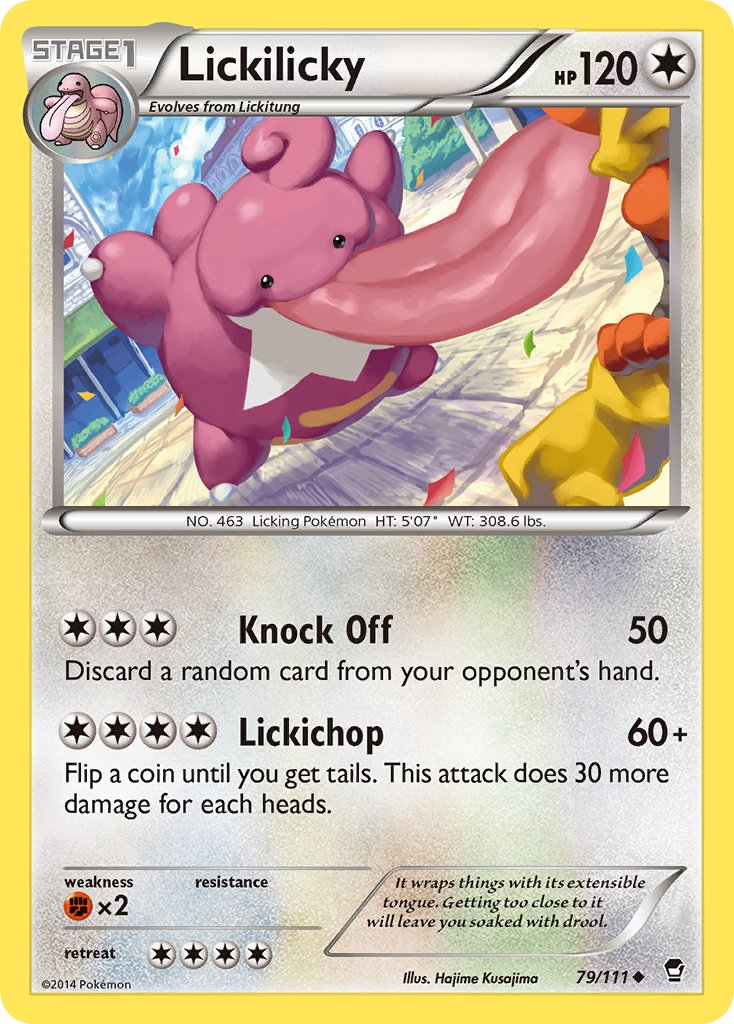 Lickilicky Pokémon card