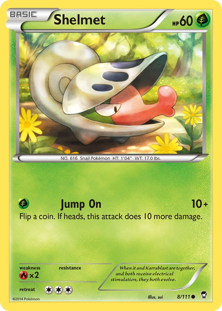 Shelmet Pokémon card