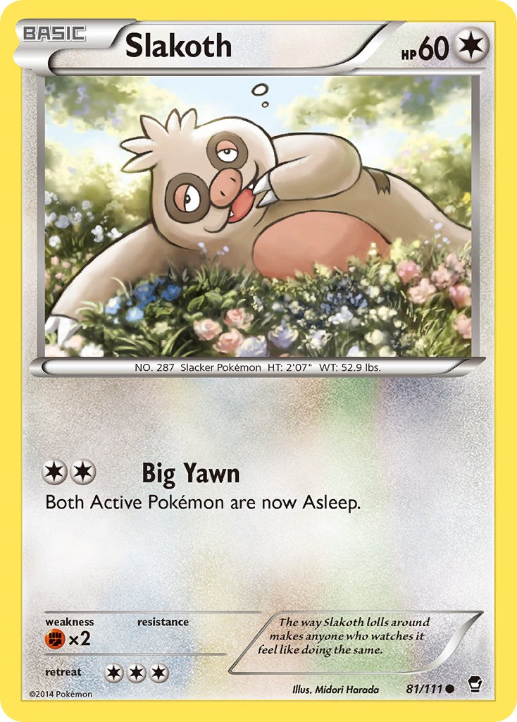 Slakoth Pokémon card