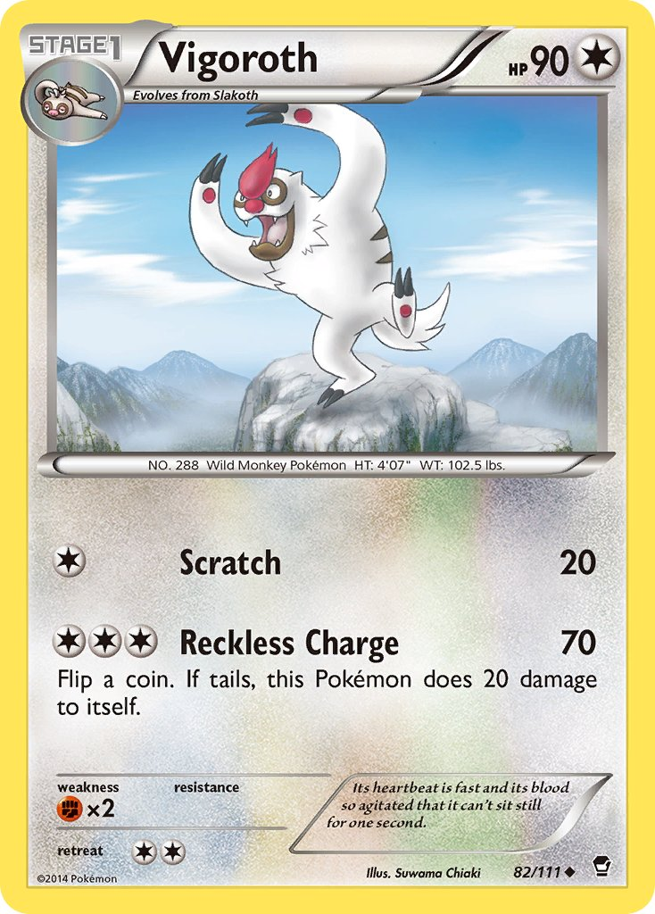 Vigoroth Pokémon card