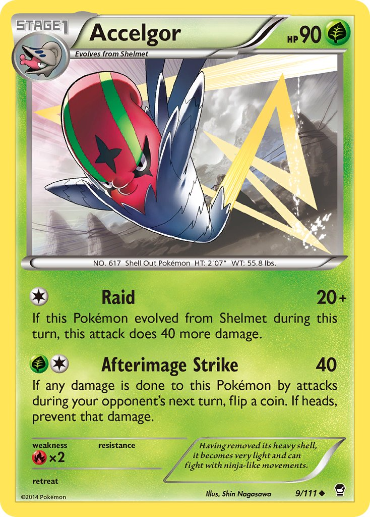 Accelgor Pokémon card