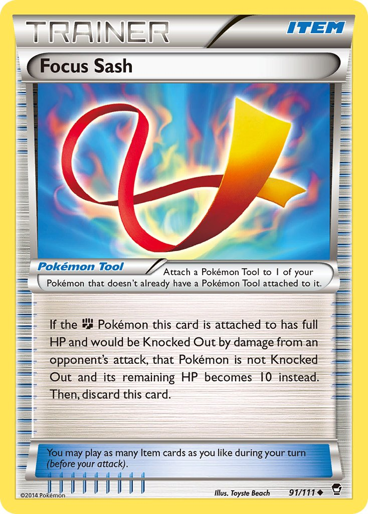 Focus Sash Pokémon card