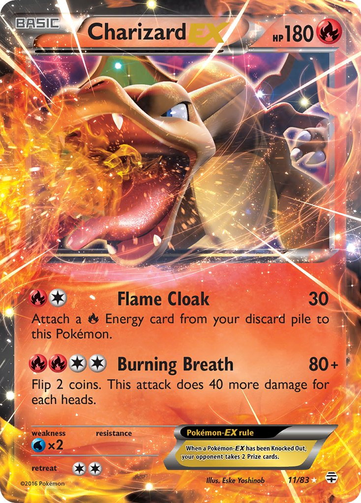 Charizard EX Pokémon card