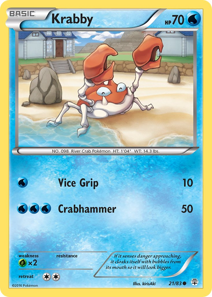 Krabby Pokémon card