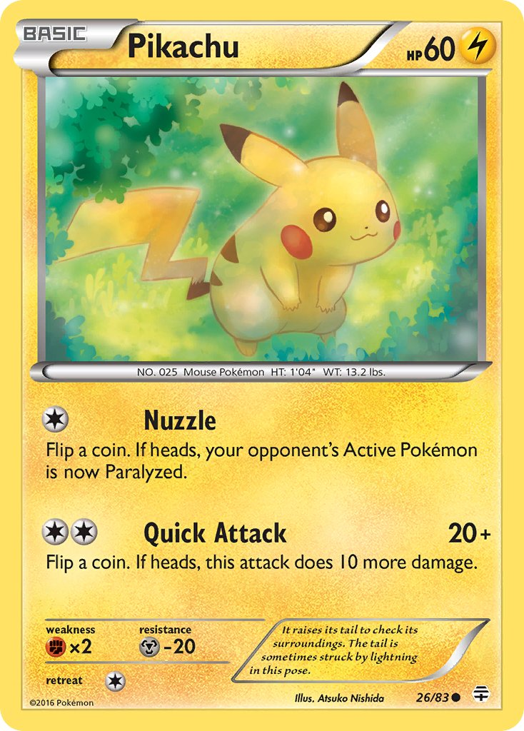 Pikachu Pokémon card