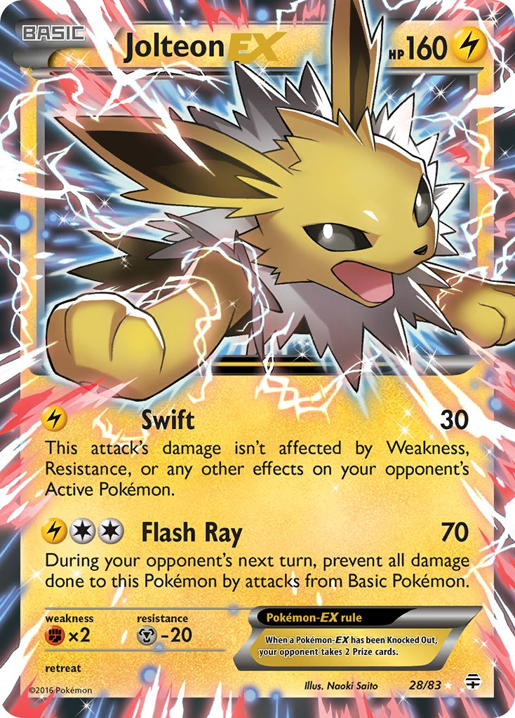 Jolteon EX Pokémon card