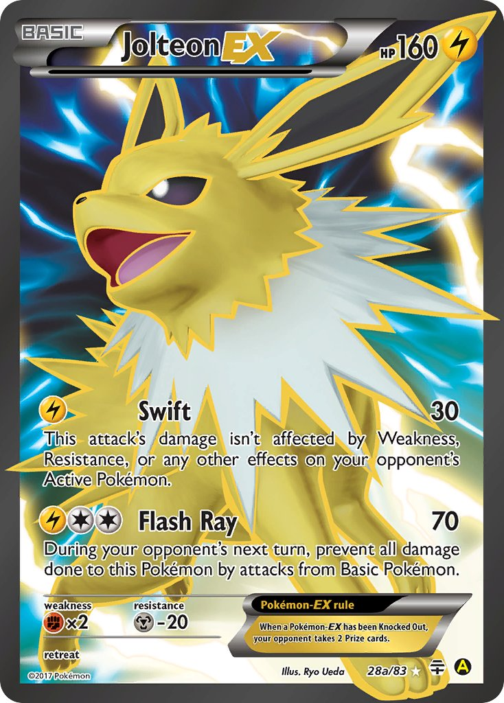 Jolteon EX Pokémon card