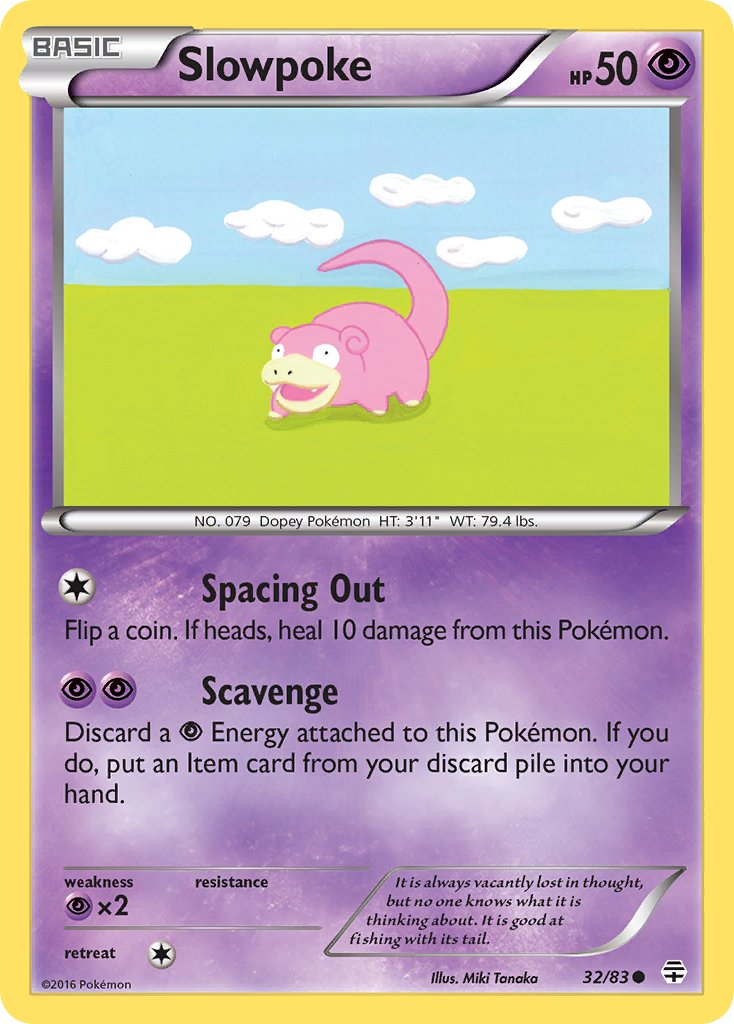 Slowpoke Pokémon card