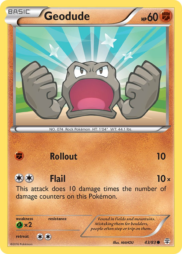 Geodude Pokémon card