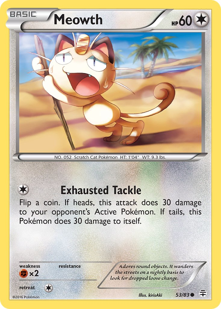 Meowth Pokémon card