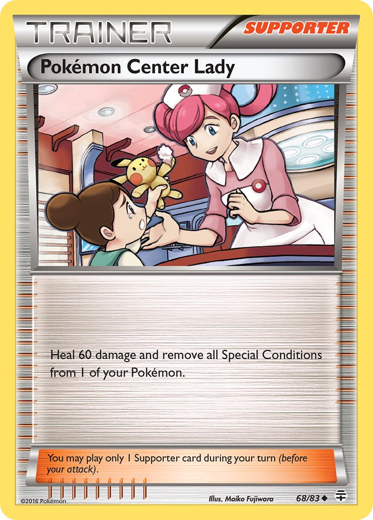 Pokémon Center Lady Pokémon card