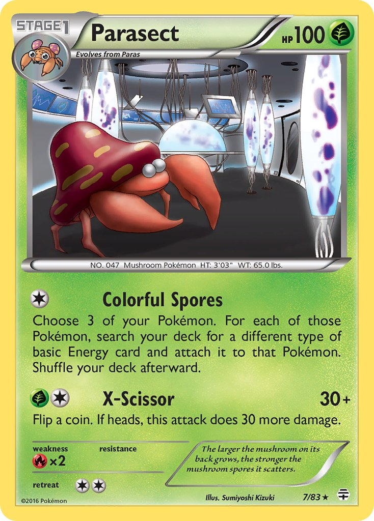 Parasect Pokémon card