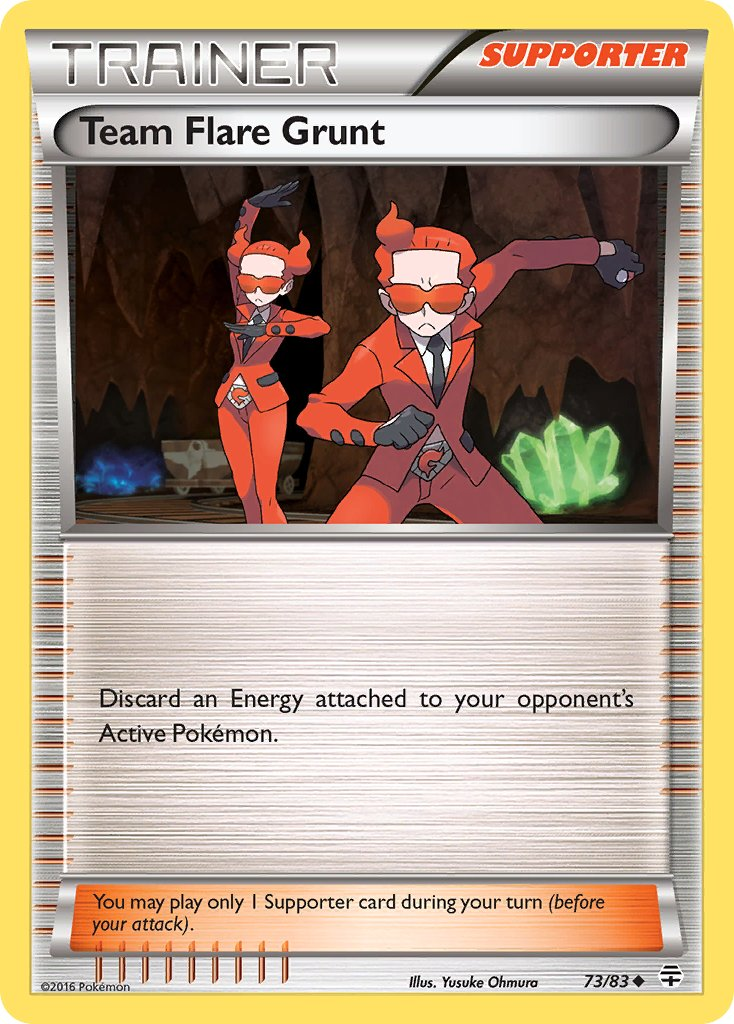 Team Flare Grunt Pokémon card
