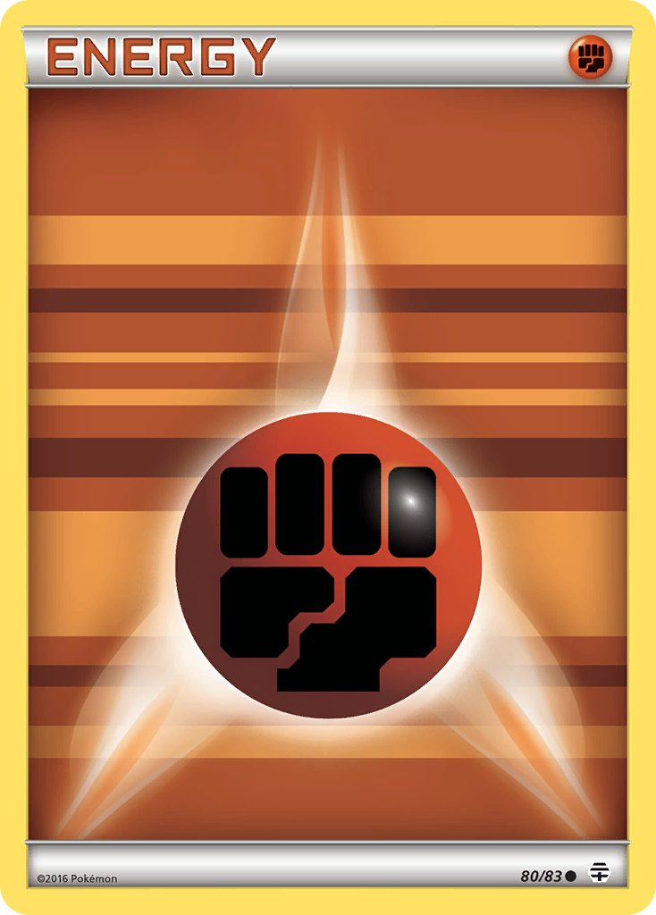 Fighting Energy Pokémon card