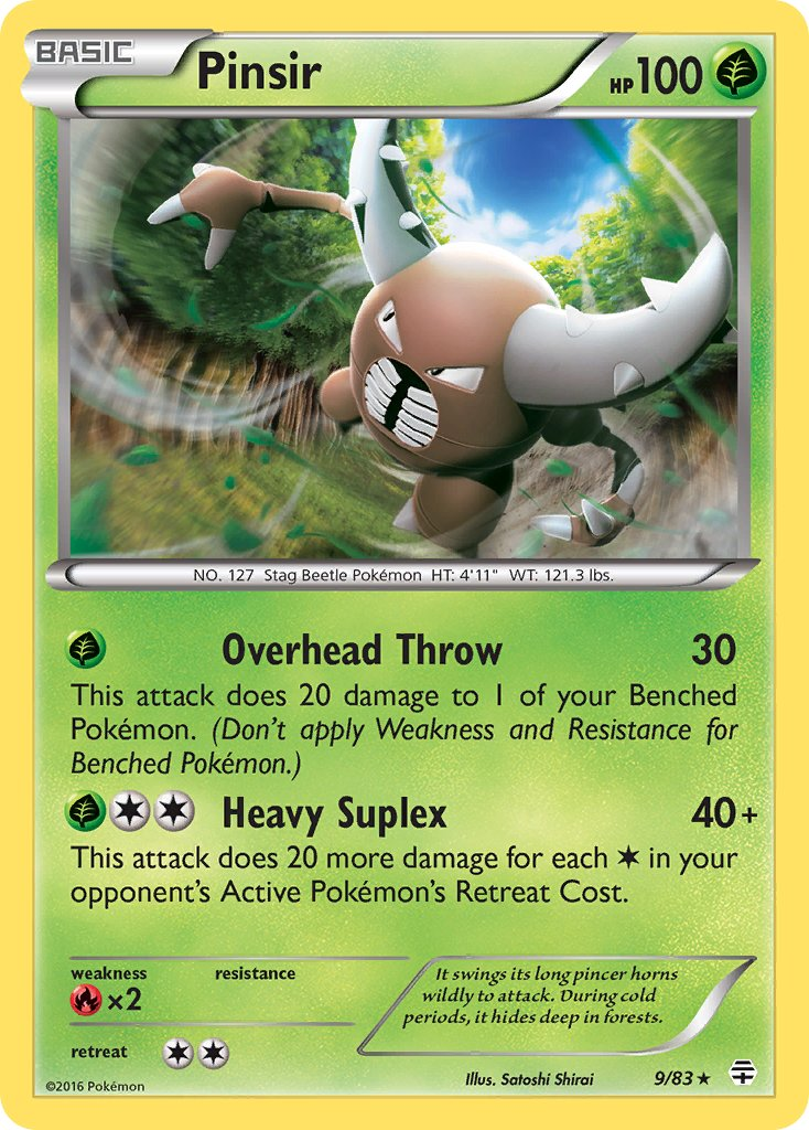 Pinsir Pokémon card