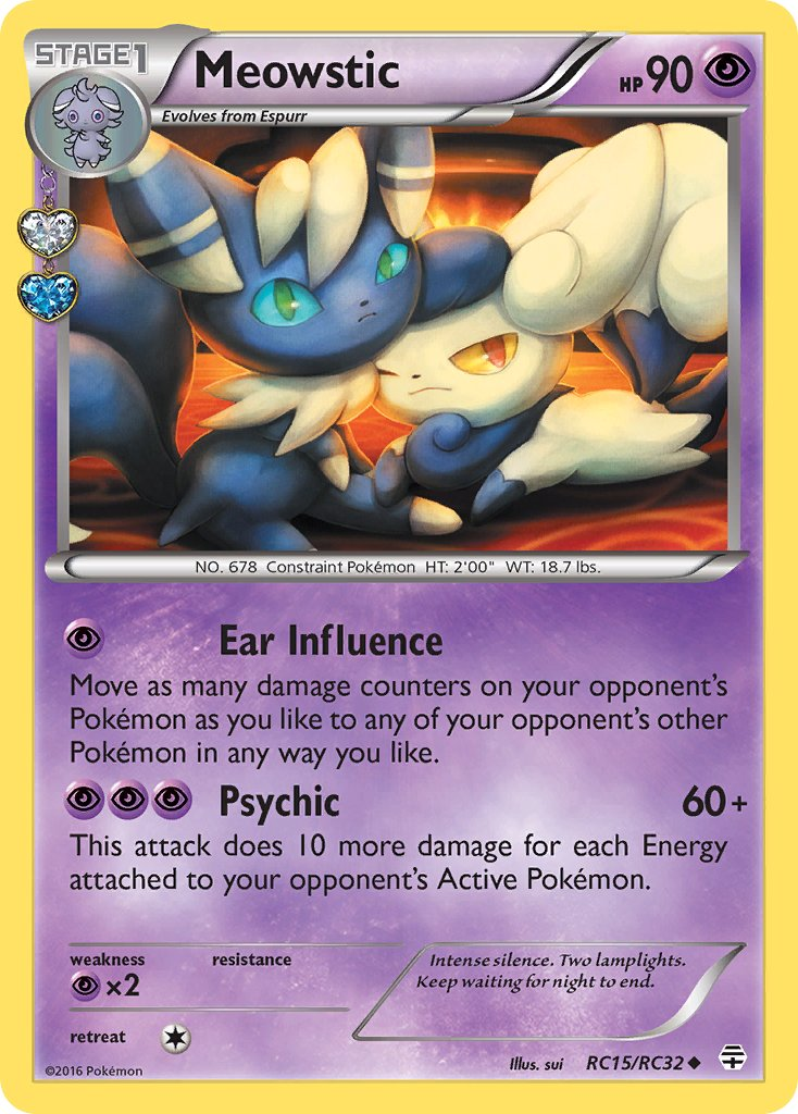 Meowstic Pokémon card