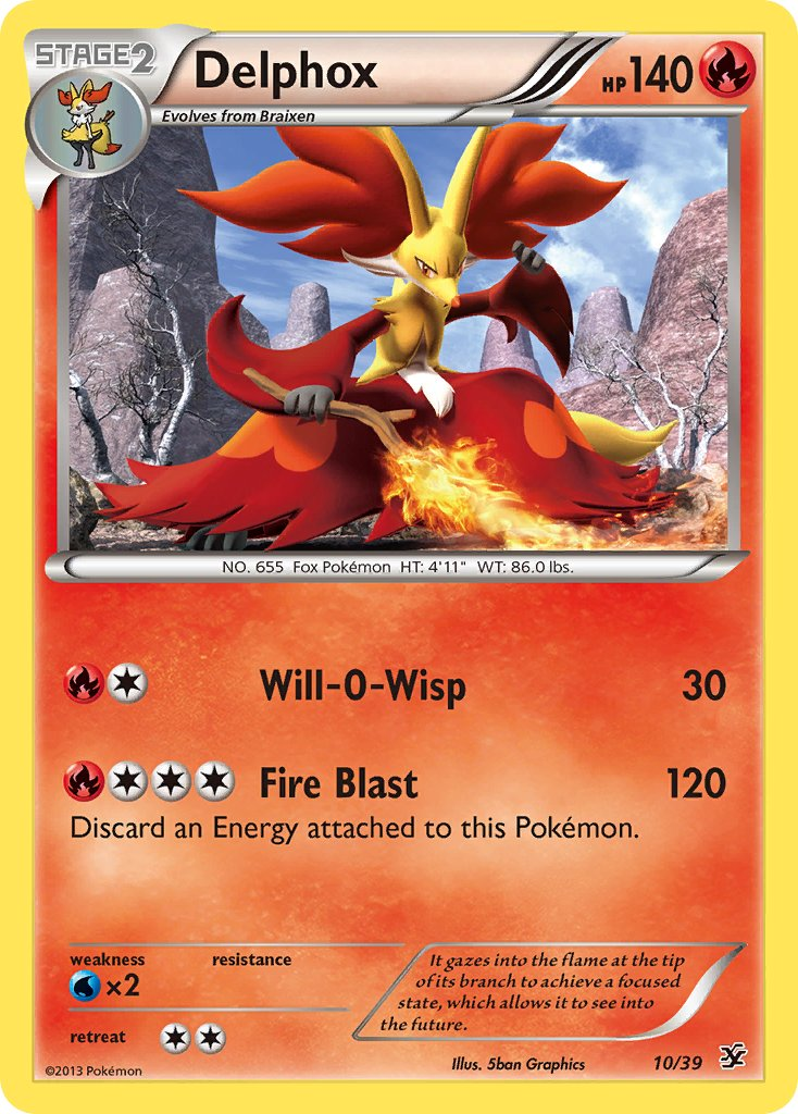 Delphox Pokémon card