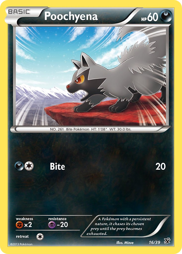 Poochyena Pokémon card