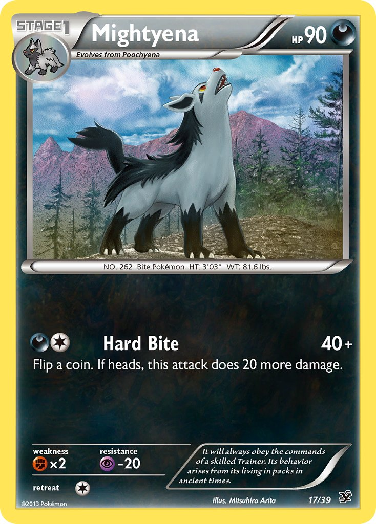 Mightyena Pokémon card
