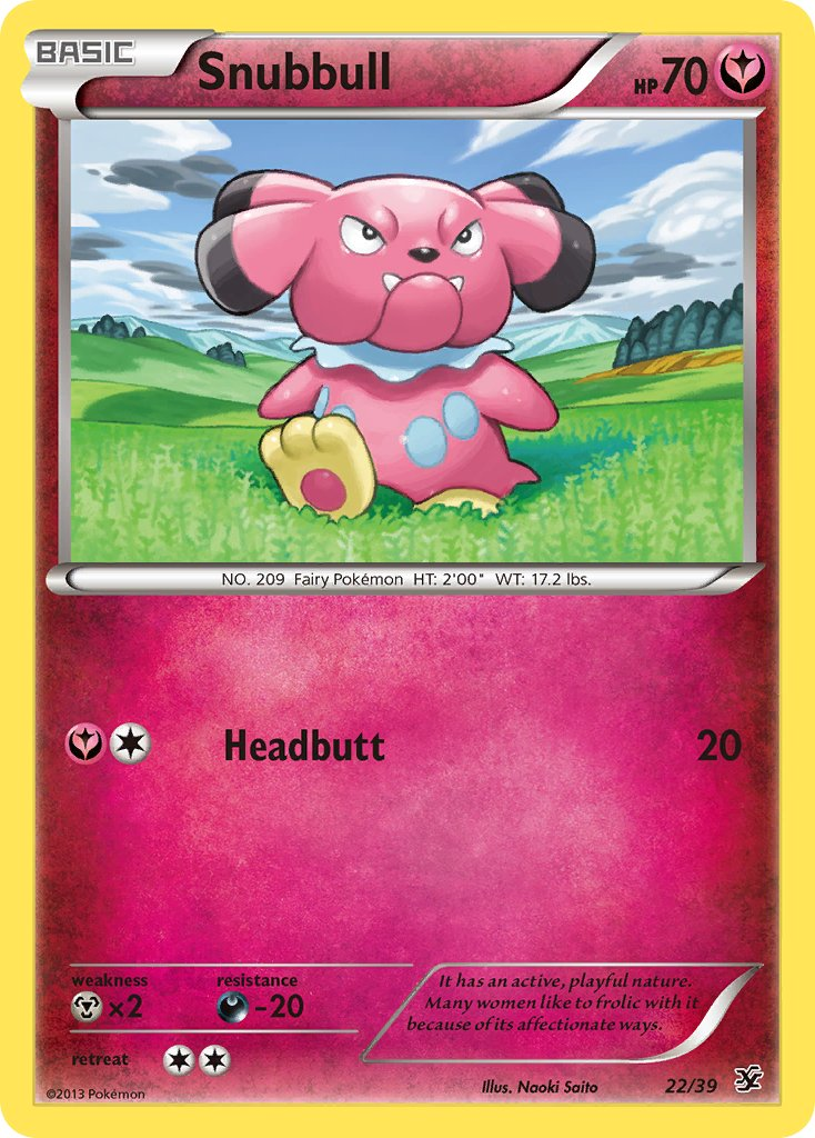Snubbull Pokémon card