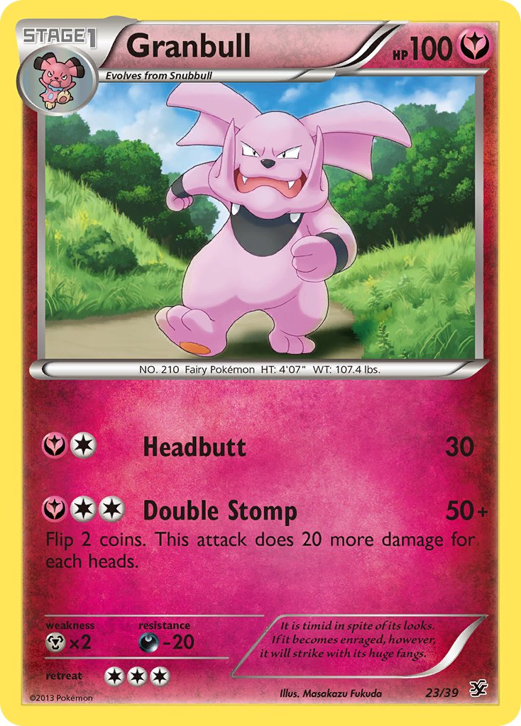 Granbull Pokémon card