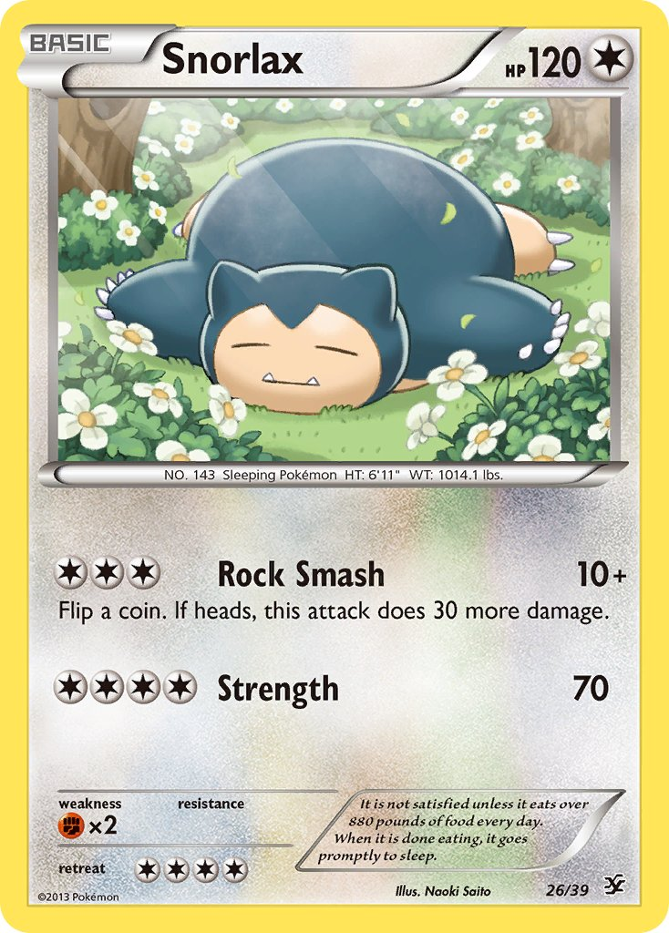 Snorlax Pokémon card