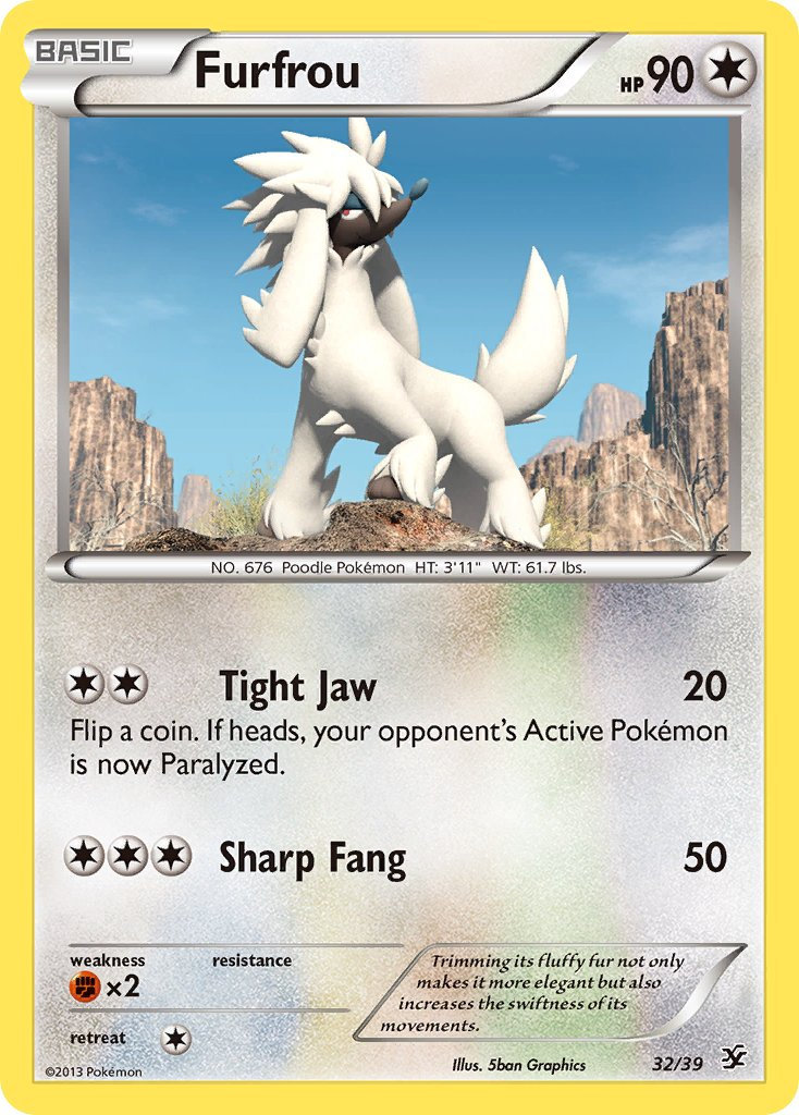Furfrou Pokémon card