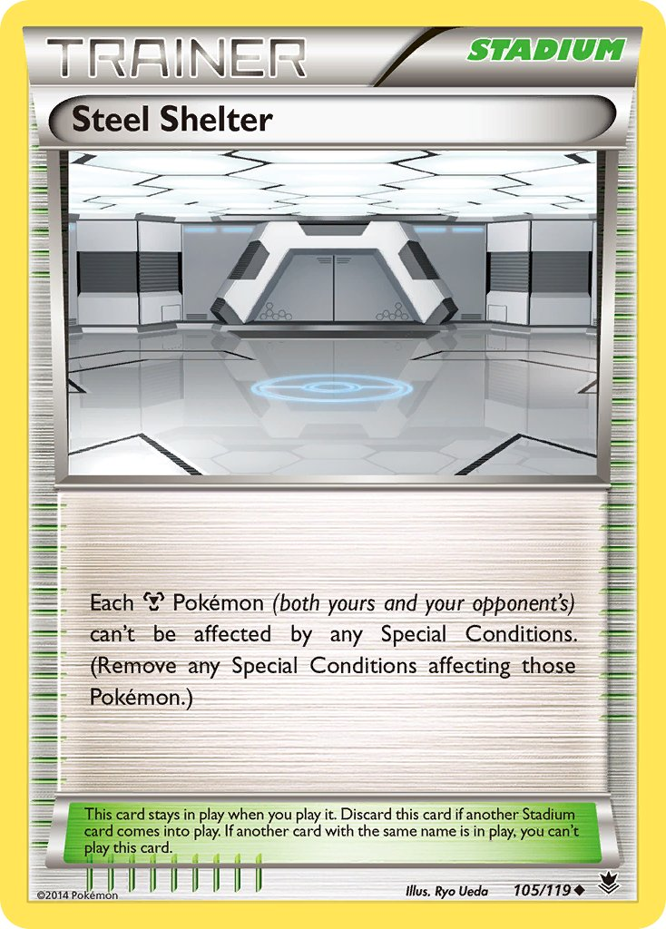 Steel Shelter Pokémon card